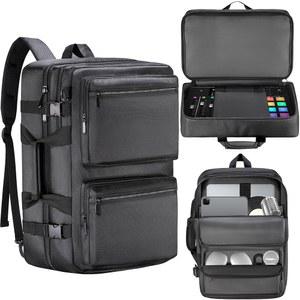 RODECaster Pro /RODECaster Pro II /RODECaster 듀오와 호환되는 알레민 오디오 믹서 백팩, 및 액세서리용 멀티 포켓 포함 DJ 소프트 케이스 백팩