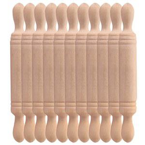 11 Pcs Rolling Pin Micro house Decoration Mini Stick Miniature Dollhouse Kitchenware Small Wooden for Crafts Tools