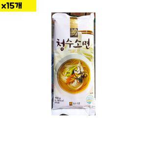 청수 소면국수 x15개 국수 용품 900g 식당 도매 소면 유통 분식점 식자재 음식 재료