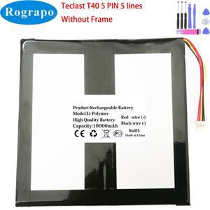 TECLAST T40 태블릿 PC 용 3.8V 9600mAh 리튬 폴리머 배터리  5 와이어 플매트 카펫 러그 + 공구 포함