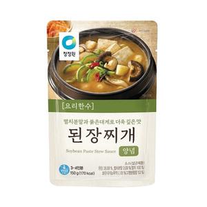 [신선] 2+1 청정원 요리한수 된장찌개양념 150g 트레이더스 식자재 캠핑음식