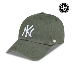 [47brand]47 브랜드 뉴욕양키스 MLB 남자 여성 엠엘비 볼캡 야구 모자 카키 B-RGW17GWS-MSA