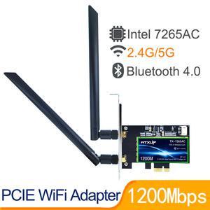 무선 PCI-E 와이파이 원격 제어 블루투스 4.2 카드 데스크탑 PC PCIe 7265AC 2.4G 5G 듀얼 밴드 7265NGW 86