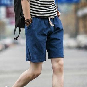 남자 카고 반바지 남성 여름 면 5부 반바지