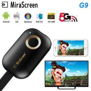 오네어 크롬캐스터 기존 Mirascreen G9 Plus 무선 TV 스틱 Miracast Airplay 미러 스크린 미러링 EzMira Cast 5G 4K 1080P For 아이폰 호환 PC
