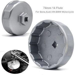 메르세데스 벤츠 폭스바겐 아우디 폭스바겐 마쓰다용 TML 74mm 14 플루트 오일 필터 렌치 캡 하우징 도구 소켓 제거