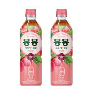 [본사직영] 봉봉 아이스티제로 복숭아 500PET 4X6