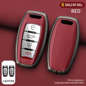 차키케이스 아연 합금 가죽 자동차 스마트 키 케이스 커버 만리 벽 Haval/Hover H6 H7 H4 H9 F5 F7 H2S 거치대 쉘 포브 액세서리