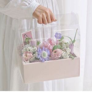 투명 꽃다발 포장상자 선물 케이크 어버이날 용돈박스 플라워 부모님 이벤트