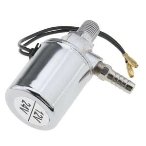 1/4 인치크롬 도금 에어 혼 전기 솔레노이드 밸브 12V/24V 트럭 화물차/밴