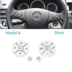 호환 E 메르세데스 단추 에 휠 벤츠 W204 C 클래스 GLK CLS ML GL W212 스티커, SLK R 인테리어 스티어링 트림