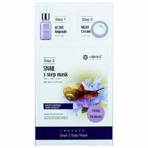 이노페이스 3 스텝 마스크팩 22ml-달팽이10매(앰플 1.5ml 나이트크림 2ml 함유)