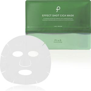 뿌루 PLuS 팩 이펙트 샷 CICA 마스크 12 매입 사슴 삼백초 화장수 스킨 토너 시트 거칠기 붉음 고밀착 일본