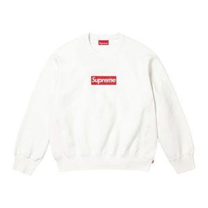 [정품] 슈프림 워시드 박스 로고 크루넥 화이트 - 25SS Supreme Washed Box Logo Crewneck 679710