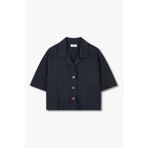 [갤러리아] 톰보이[25여름,기획]린넨 오픈카라 셔켓(9175221990)