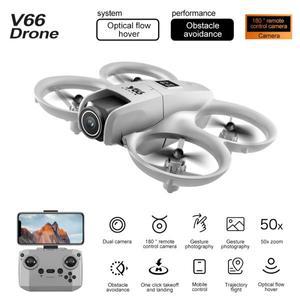 V66 미니 드론 4K 직업 HD 광각 카메라 WiFi FPV RC Dron 높이 유지 헬리콥터 Foldable Quadcopter 어린이