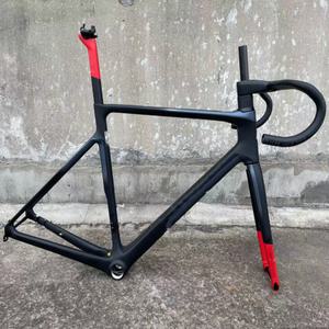 자전거프레임 V4RS 카본 로드 프레임 맞춤형 페인트 디스크 브레이크 무광택 마감 자전거 프레임셋포크시트