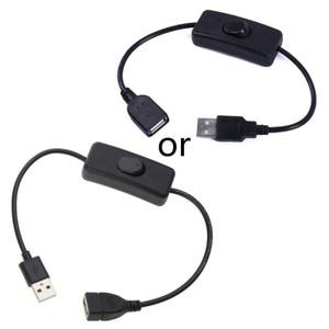 투야 스마트봇스위치가 있는 USB 케이블 30cm 램프용 연장 토글 어댑터 내구성 팬 전원 공급 장치 라인