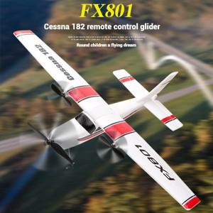 RC 비행기 FX801  제어 항공기 Cessna 182 고정 날개 거품 모델 장난감 글라이더