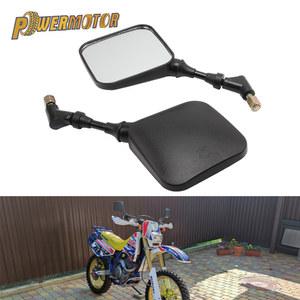 오토바이 바이크 백미러 SUZUKI DR 650 350 200 250 DRZ400 액세서리 2PCS 8MM 10MM 스쿠터 먼지 자전거 SUPERMOTOR