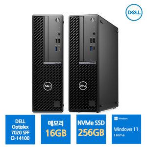 델컴퓨터 본체 옵티플렉스 7020SFF 인텔 i3 윈도우11홈 탑재 사무용 인강용 데스크탑 미니PC