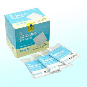 수성 멸균거즈 10cm(100매) 개별포장 소독거즈 의료용 드레싱 약국 접은 탈지면 최신 제조 상품