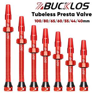 자전거 밸브 캡 튜브 뚜껑 마개 BUCKLOS 로드 바이크 튜브리스 CNC 알루미늄 합금 프레스타 F/V 40mm 60mm 44mm 55mm 80mm 100mm 2개