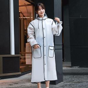 레인코트 장마 예쁜라인 찢어지지않는 우의 잘 캡가드