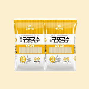 [인정식탁][몽고식품] 몽고구포국수 소면 3kg x 2개