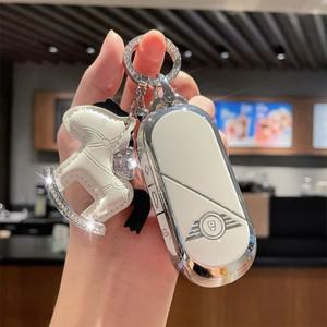 Mini Countryman Cooper One 2023 2024 2025 원격 액세서리 홀더 Fob 쉘 키 체인 용 TPU 자동차 키 케이스