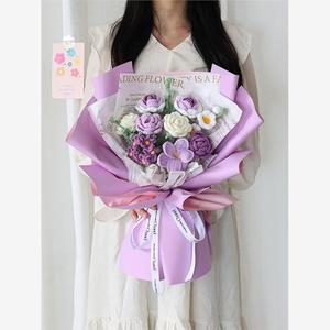 손뜨개 꽃다발 DIY 뜨개꽃다발 꽃뜨기 만들기 뜨개질 부케