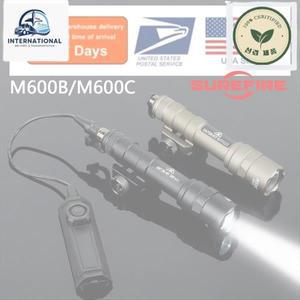 서바이벌 건 전술 스카우트 라이트 SureFire M600 이중 압력 스위치 Airsoft AR15 소총 사냥 무기 손전등 L