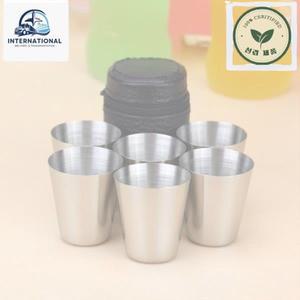서바이벌 건 미니 스테인레스 스틸 와인 마시는 샷 안경 고품질 부식 방지 머그잔 휴대용 야외 여행 컵