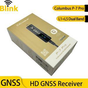 Columbus P-7 Pro 전문 HD GNSS 수신기 고정형밀 L1  L5 이중  서포트 다양한 플랫폼 서브 미터 정확도
