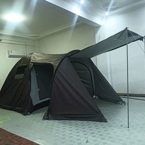 헬스포츠 발할 텐트 캠핑 4인수용 터널 아웃도어 8인용 방염 패브릭 차박 이너 그린