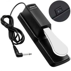 서스테인페달 MIDI 키보드 Synth 디지털 Pianos 전자 드럼 전기 피아노 극성 스위치 Miwayer Sustain Pedal