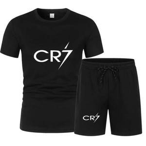 농구유니폼 농구복 져지 바지 나시 티셔츠 반티 남성 세트 2024 여름 정장 CR7 티셔츠와 반바지 패션 축구