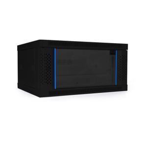 마하링크 ML-H300B 6U H300 D450 W600 슬림너트 강화유리 허브랙 통신랙 블랙