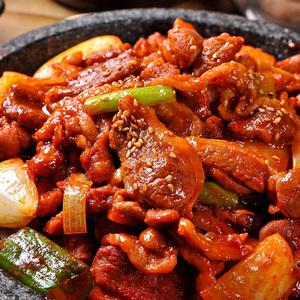 [HACCP인증] 매콤달콤 밥도둑 신선한 국내산 양념 오리주물럭 500g x 2팩