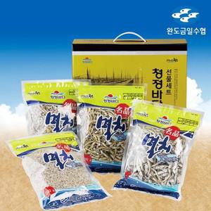 청정바다 멸치선물세트3호(대멸+중멸+자멸+소멸 각500g)