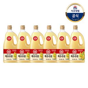 해표 옥수수유 1.8L X 6병 /오일/기름/튀김
