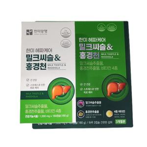 한미 헤파케어 밀크씨슬&홍경천 1000mg 180캡슐