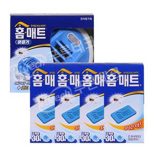 홈매트 코드룰러 훈증기+리필120매(30매x4개)