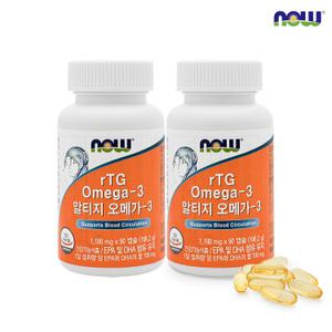 [나우푸드코리아] 나우푸드 알티지 오메가3 90캡슐 2병 6개월분