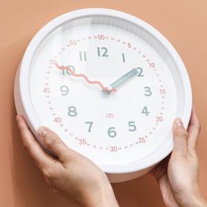 클리어 키즈 아이방 인테리어 무소음 교육 학습용 벽시계