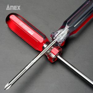 사각핸들 4라인 칼라드라이버 ANEX No.8400 P2x150(+) 십자 도라이바 수작업공구