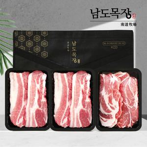 [롯데백화점]친환경팔도 [산지직송] 보성녹차 먹인 한돈 구이선물세트 1.2kg