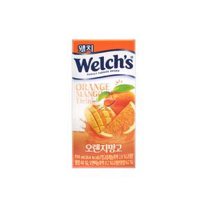 웰치스 오렌지망고 드링크 190ml/1팩