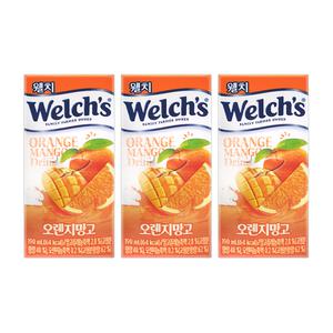 (48팩) 웰치스 오렌지망고 드링크 190mlx24팩/ 2 BOX
