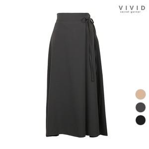 [VIVID SG] 리본장식 지퍼밴딩 스커트 VS132006